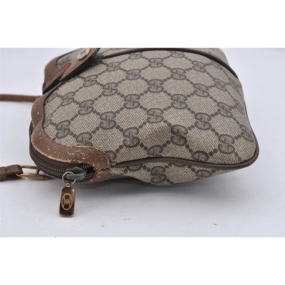 Authentic Vintage GUCCI GG Web Sherry Shoulder Crossbody Bag - Picture 5 of 13